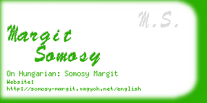 margit somosy business card